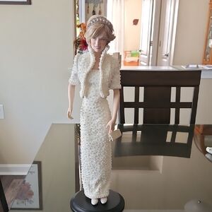Princess Diana Doll with Elegant Pearl-Embellished Evening Gown